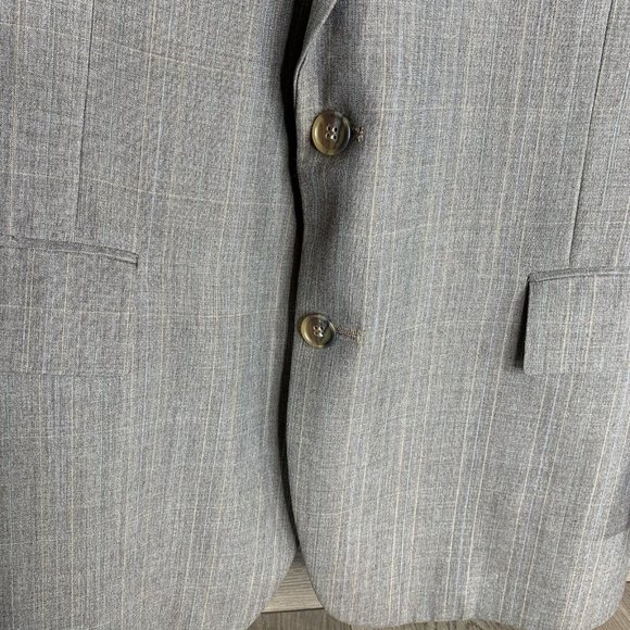 Botany 500 Joslins Mens 2 piece Suit Rose Grey w/Pinstripes See Desc for Measure - Picture 4 of 16
